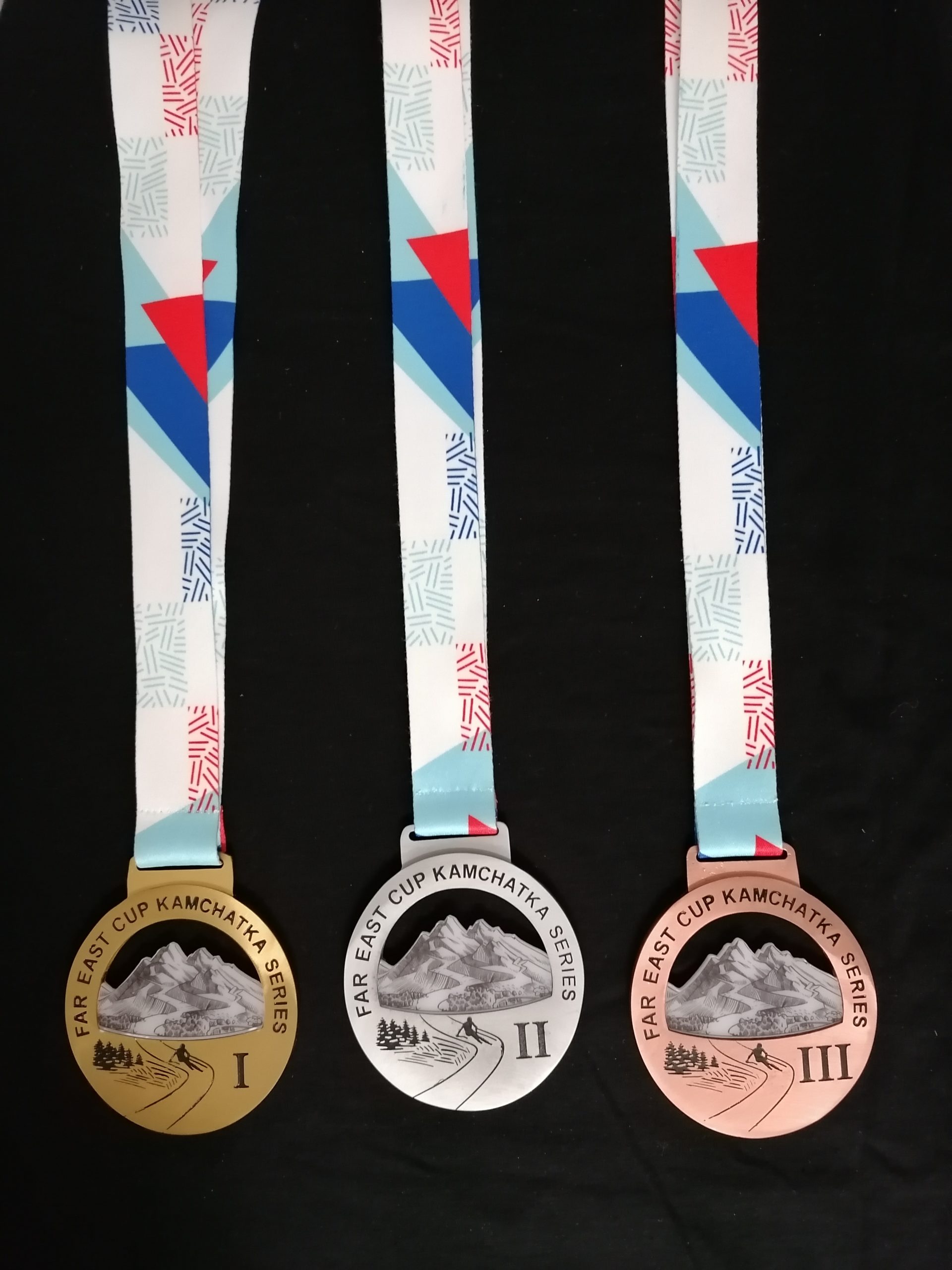 Ленты с медалями для спорта - 1,2,3 места